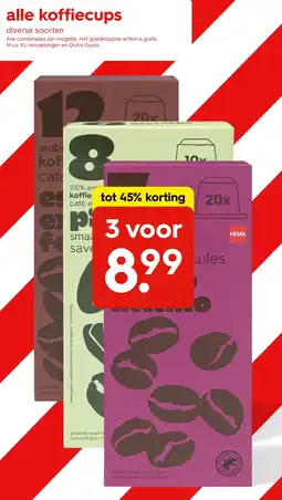 HEMA Alle koffiecups aanbieding