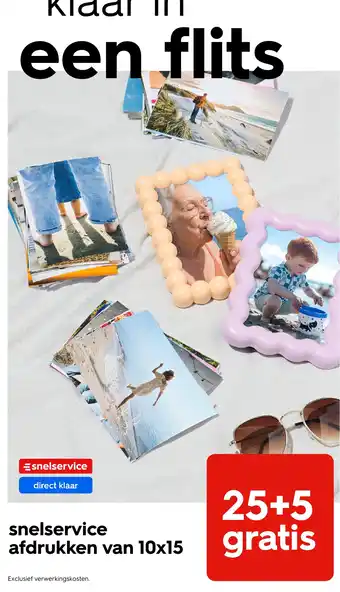 HEMA snel service afdrukken van 10x15 aanbieding