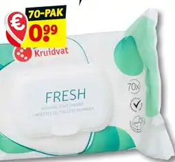 Kruidvat Kruidvat vochtig toiletpapier aanbieding