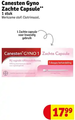 Kruidvat Canesten Gyno Zachte Capsule aanbieding
