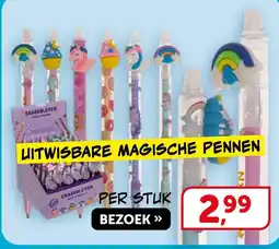 Boekenvoordeel LITWISBARE MAGISCHE PENNEN aanbieding