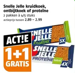 Poiesz Snelle Jelle kruidkoek, ontbijtkoek of proteïne aanbieding