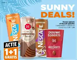 Poiesz Douwe Egberts of Nescafé ijskoffie aanbieding