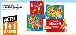 Poiesz Alle Lotus Biscoff ijs of Nestlé pirulo waterijs aanbieding