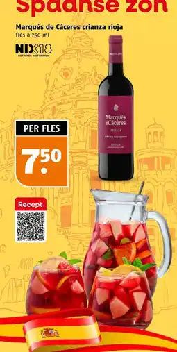Poiesz Marqués de Cáceres crianza rioja aanbieding
