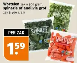 Poiesz Wortelen, spinazie of andijvie grof aanbieding