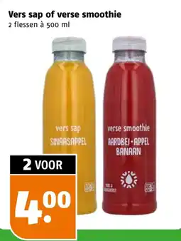 Poiesz Vers sap of verse smoothie aanbieding