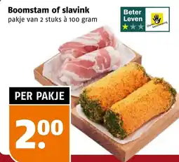 Poiesz Boomstam of slavink aanbieding