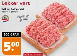 Poiesz Half om half gehakt aanbieding