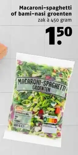 Poiesz Macaroni-spaghetti of bami-nasi groenten aanbieding