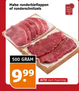 Poiesz Malse runderbiefslappen of runderschnitzels aanbieding
