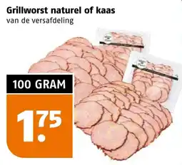Poiesz Grillworst naturel of kaas aanbieding