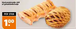 Poiesz Mexicanobroodje chili of gehaktbalbroodje aanbieding