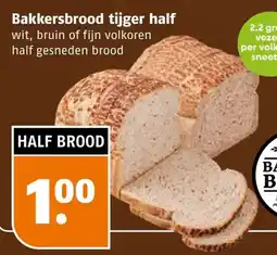Poiesz Bakkersbrood tijger half aanbieding