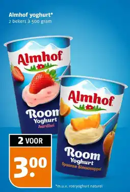 Poiesz Almhof yoghurt aanbieding