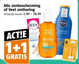 Poiesz Alle zonbescherming of Veet ontharing aanbieding