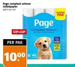 Poiesz Page compleet schoon toilet papier aanbieding