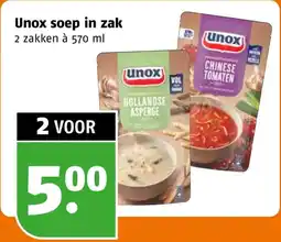 Poiesz Unox soep in zak aanbieding