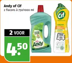 Poiesz Andy of Cif aanbieding