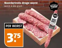 Poiesz Noordertrots droge worst aanbieding