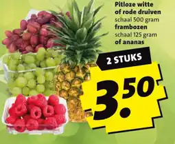 Boni pitloze witte of rode druiven of ananas aanbieding