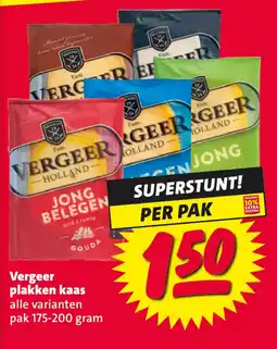 Nettorama Vergeer plakken kaas aanbieding