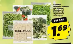 Boni gesneden snijbonen, gebroken sperziebonen, bloemkool- of broccoliroosjes of groentemix aanbieding