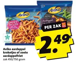 Boni Aviko aardappel kroketjes of zoete aardappelfriet aanbieding