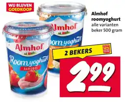 Nettorama Almhof roomyoghurt aanbieding