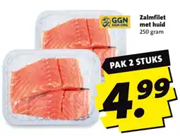 Boni GGN zalmfilet met huid aanbieding