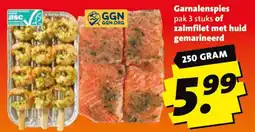 Boni Garnalenspies zalmfilet met huid gemarineerd aanbieding