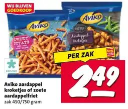 Nettorama Aviko aardappel kroketjes of zoete aardappelfriet aanbieding
