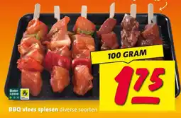 Nettorama BBQ vlees spiesen diverse soorten aanbieding