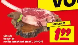 Nettorama Côte de boeuf* of runder tomahawk steak* aanbieding