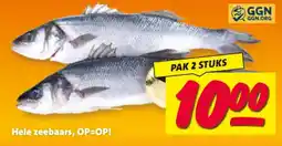 Nettorama Hele zeebaars aanbieding