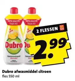 Boni Dubro afwasmiddel citroen aanbieding
