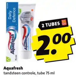 Boni Aquafresh tandsteen controle aanbieding