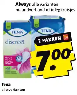 Boni Tena alle varianten aanbieding