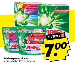 Boni Ariel waspoeder of pods aanbieding
