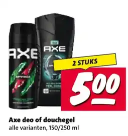 Nettorama Axe deo of douchegel aanbieding