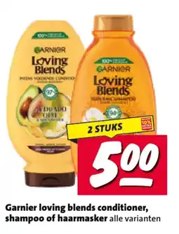 Nettorama Garnier loving blends conditioner, shampoo of haarmasker aanbieding