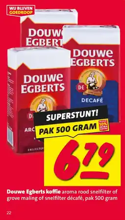 Nettorama Douwe Egberts koffie aanbieding