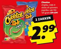 Boni Cheetos chipito, nibb-it sticks of spinners paprika aanbieding