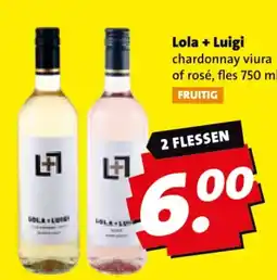 Boni lola + luigi chardonnay viura of rosé aanbieding