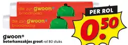 Boni Gwoon boterhamzakjes groot aanbieding
