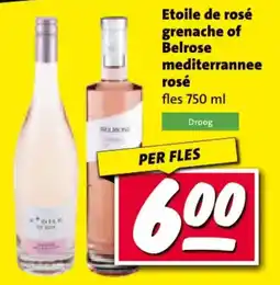 Nettorama Etoile de rosé grenache of Belrose mediterrannee rosé aanbieding