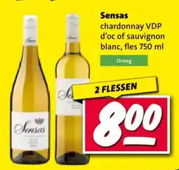 Nettorama Sensas chardonnay VDP d'oc of sauvignon blanc aanbieding