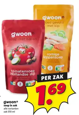 Nettorama Gwoon soep in zak aanbieding
