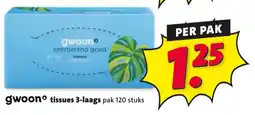Nettorama Gwoon tissues 3-laags aanbieding