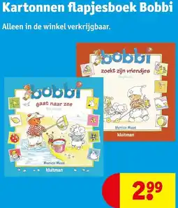 Kruidvat Kartonnen flapjesboek Bobbi aanbieding